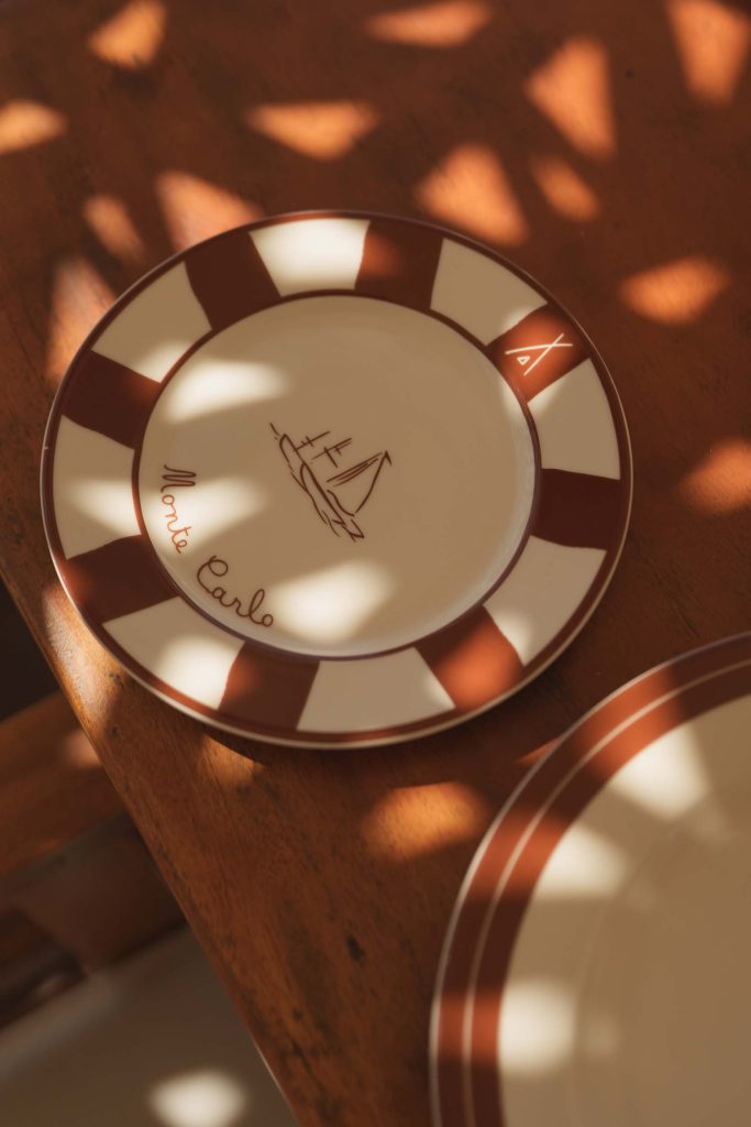 Nikki beach branded dining plate