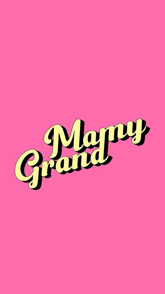 Mamy Grand logo on pink background